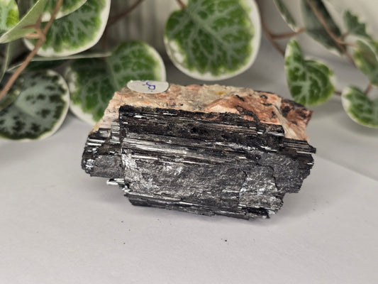 Black Tourmaline Specimen On Host Rock 300g