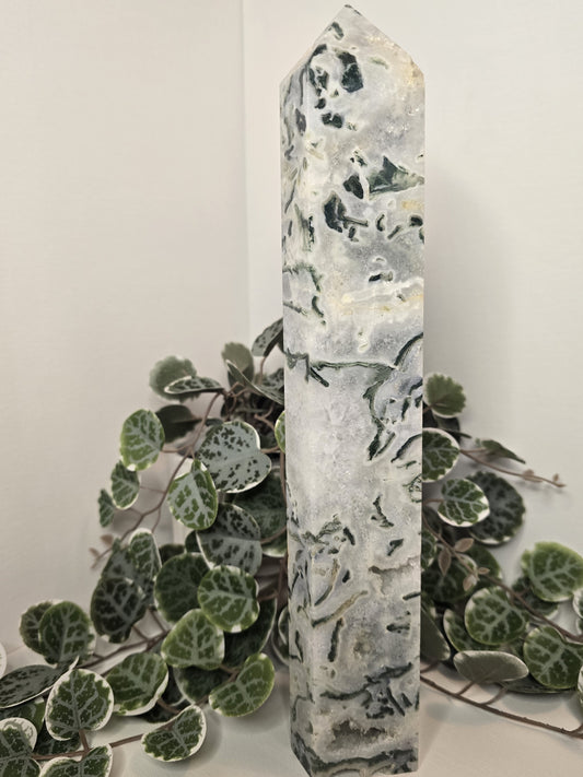 Moss Agate Tower 1.591kg