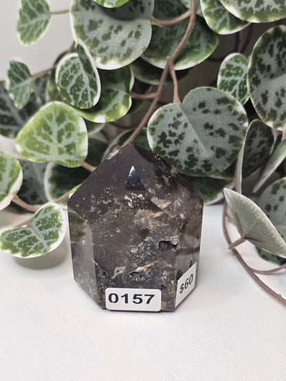 Smoky Garden Quartz with Rutile Inclusions 153g