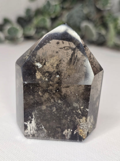 Smoky Garden Quartz with Rutile Inclusions 153g