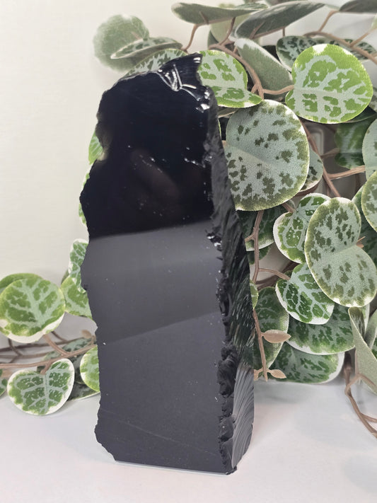 Obsidian Slab (Polished Face) 431g