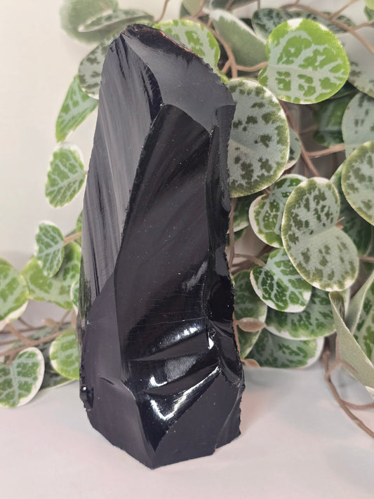 Obsidian Slab (Polished Face) 380g