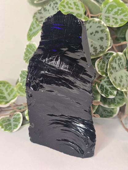 Obsidian Slab (Polished Face) 360g
