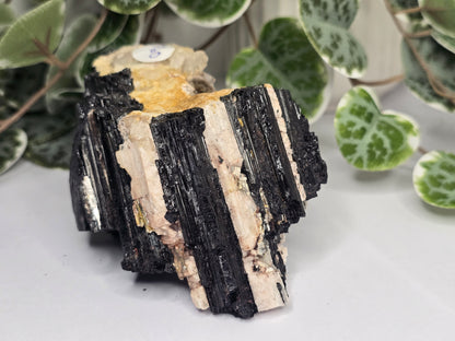 Black Tourmaline Specimen On Host Rock 436g