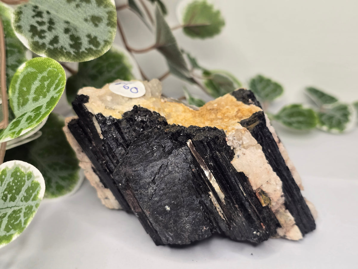 Black Tourmaline Specimen On Host Rock 436g