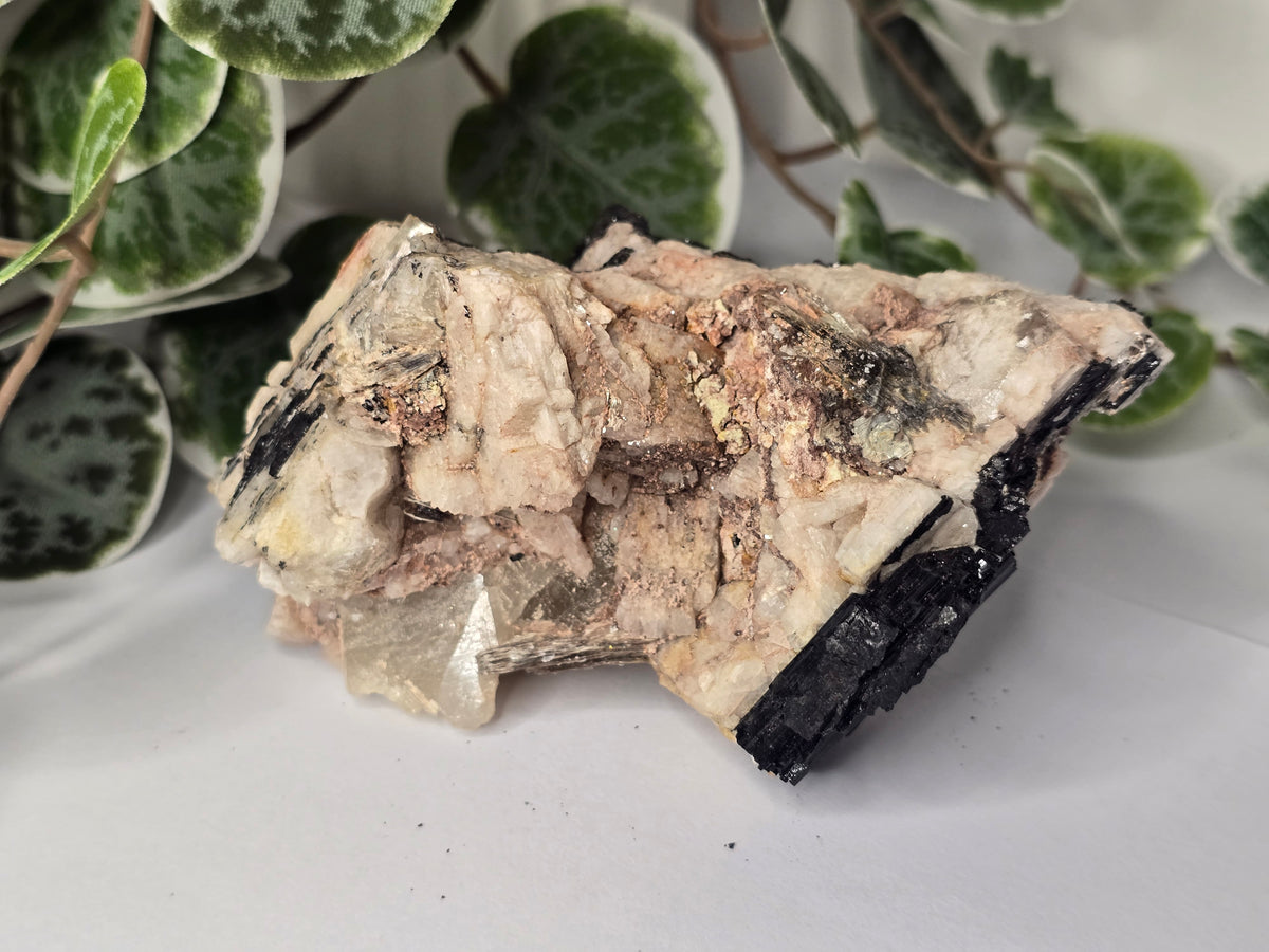 Black Tourmaline Specimen On Host Rock 436g