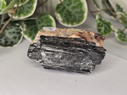 Black Tourmaline Specimen On Host Rock 300g