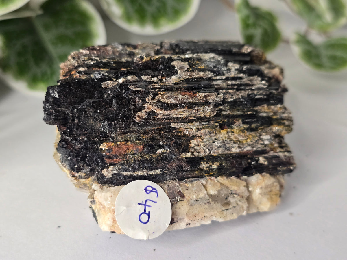 Black Tourmaline Specimen On Host Rock 193g