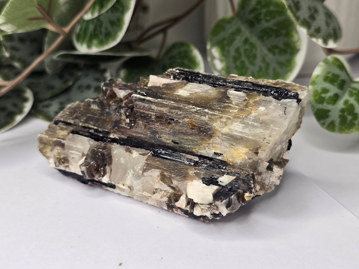 Black Tourmaline Specimen On Host Rock 197g