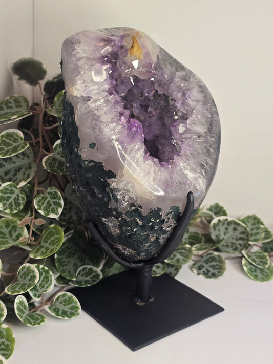 Amethyst Free Form Cluster on Stand 3.08kg