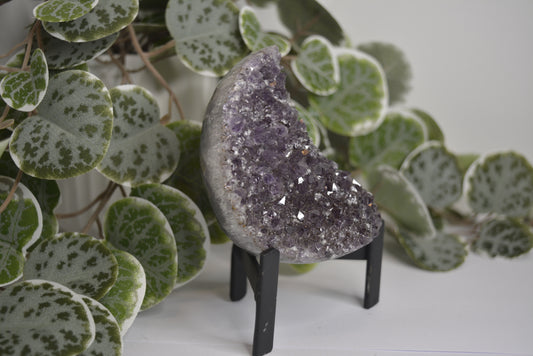 Amethyst Free Form Cluster - Moon 221g