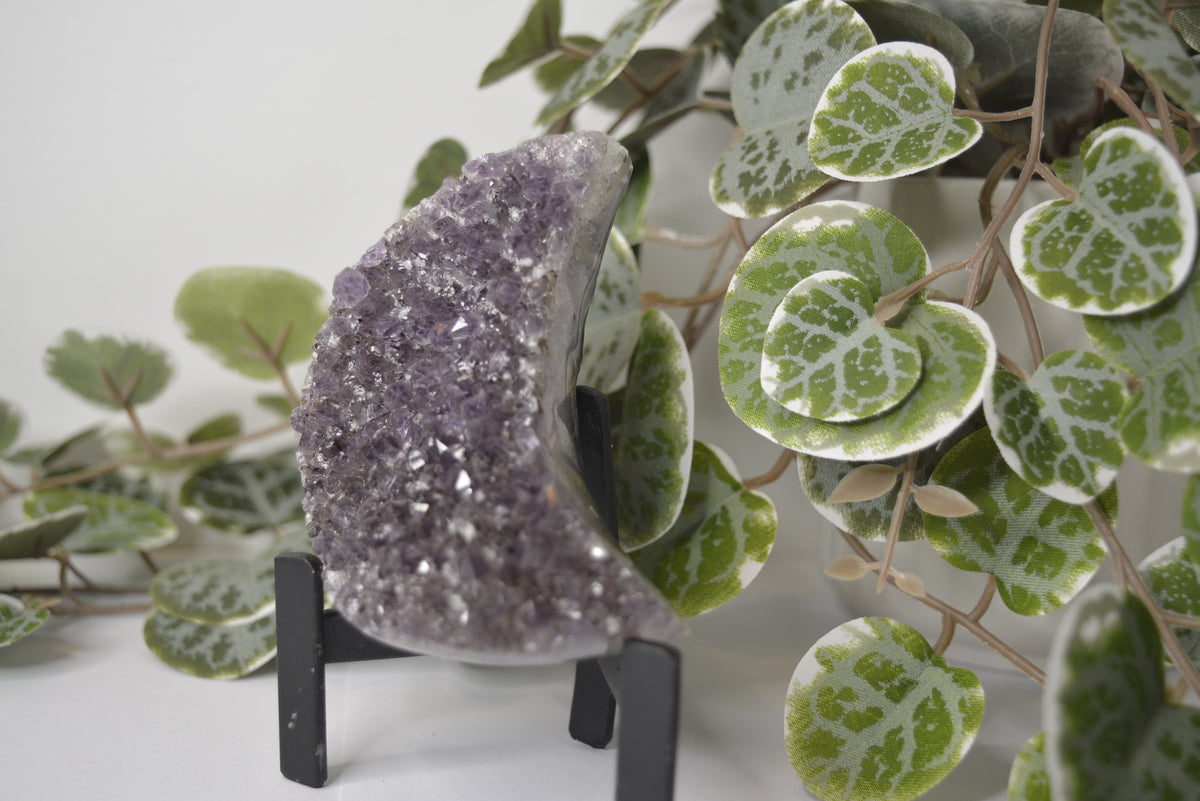 Amethyst Free Form Cluster - Moon 221g